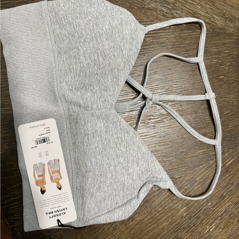 ALO Yoga Gray Sports Bra